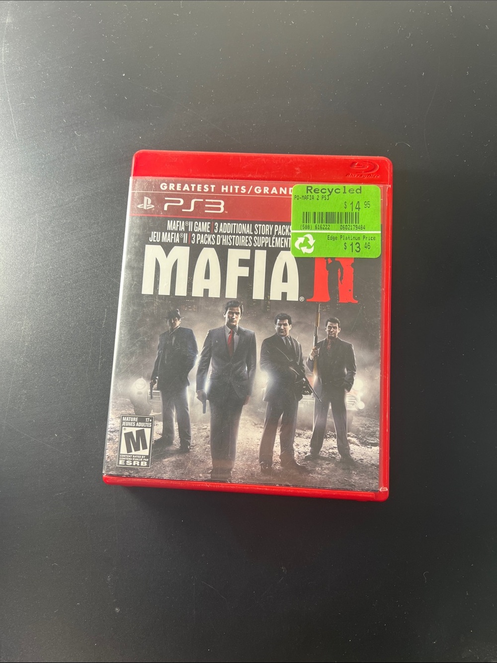 Sony Mafia II PS3 Game - Red Case